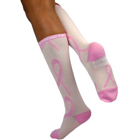Zayaan Health Ribbon Compression Socks, Pink/Pink, PR BLZH-CSRS-5PP
